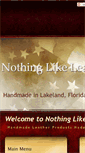 Mobile Screenshot of nothinglikeleather.com