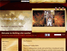 Tablet Screenshot of nothinglikeleather.com